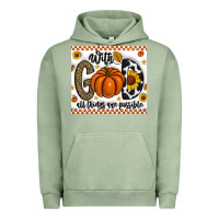 Pigment Oil Green With God All Things Are Possible Urban Hoodie - CowhideDigitalArt