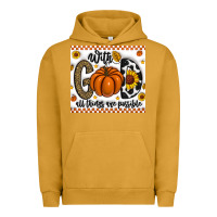 Pigment Peanut Butter With God All Things Are Possible Urban Hoodie - CowhideDigitalArt