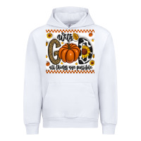 White With God All Things Are Possible Urban Hoodie - CowhideDigitalArt