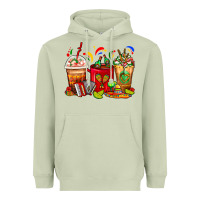 Matcha Mexico Coffee Cups Heavyweight Hoodie - FaDigitalArtStudio