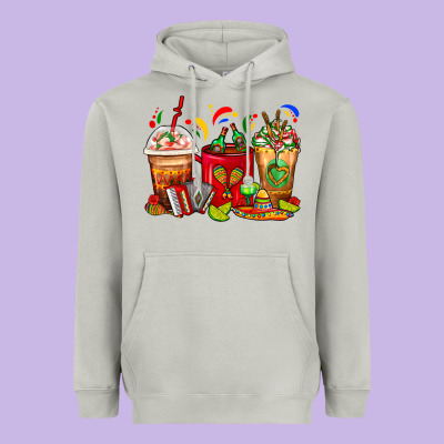 Mexico Coffee Cups Heavyweight Hoodie Designed By Fadigitalartstudio