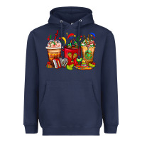 Navy Mexico Coffee Cups Heavyweight Hoodie - FaDigitalArtStudio