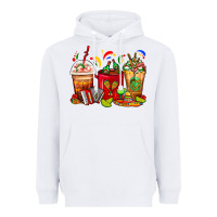 White Mexico Coffee Cups Heavyweight Hoodie - FaDigitalArtStudio