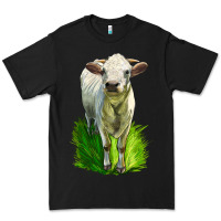 Black Charolais Heifer Premium Tee - LillyAllenDesigns