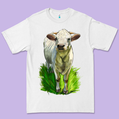 Charolais Heifer Premium Tee Designed By Lillyallendesigns
