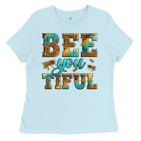 Baby Blue Western Bee You Tiful Bee Ladies Tee - LillyAllenDesigns