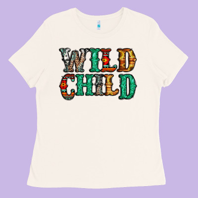 Western Wild Child Ladies Tee Designed By Jasminsmagicworld