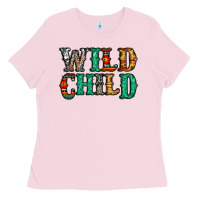 Bubblegum Pink western wild child Ladies Tee - Jasminsmagicworld