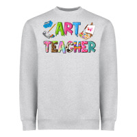 Heather Grey art teacher Heavyweight Sweatshirt - NancyCooperArtShop