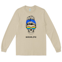 Mushroom Blue Glitter Rainbow Mom Skull Long Sleeve Tee - Bettercallsaul