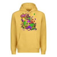 Antique Gold louisiana map mardi gras olivia Premium Hoodie - OliviaCreatesArt
