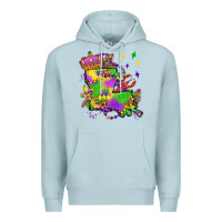 Blue Mist louisiana map mardi gras olivia Premium Hoodie - OliviaCreatesArt