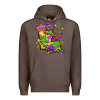 Coffee louisiana map mardi gras olivia Premium Hoodie - OliviaCreatesArt