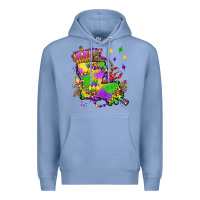 Colony Blue louisiana map mardi gras olivia Premium Hoodie - OliviaCreatesArt