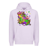 Lilac louisiana map mardi gras olivia Premium Hoodie - OliviaCreatesArt