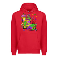 Red louisiana map mardi gras olivia Premium Hoodie - OliviaCreatesArt