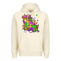 Sandshell louisiana map mardi gras olivia Premium Hoodie - OliviaCreatesArt