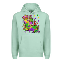 Seafoam louisiana map mardi gras olivia Premium Hoodie - OliviaCreatesArt