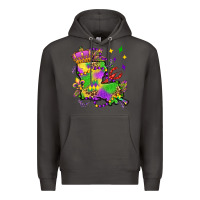 Smoke louisiana map mardi gras olivia Premium Hoodie - OliviaCreatesArt