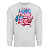 Dove Grey Merica leopard lightning bolt Premium Sweatshirt - FaDigitalArtStudio