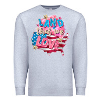 Heather Grey Merica leopard lightning bolt Premium Sweatshirt - FaDigitalArtStudio
