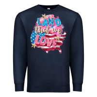 Navy Merica leopard lightning bolt Premium Sweatshirt - FaDigitalArtStudio