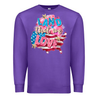 Purple Merica leopard lightning bolt Premium Sweatshirt - FaDigitalArtStudio