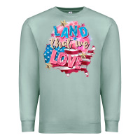 Seafoam Merica leopard lightning bolt Premium Sweatshirt - FaDigitalArtStudio