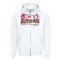 White im a survivor cancer awareness Zipper Hoodie - CowGirlArtShop