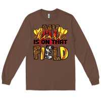 Chestnut softball my heart is on that field Long Sleeve Tee - RanaPortraitStore