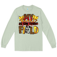 Matcha softball my heart is on that field Long Sleeve Tee - RanaPortraitStore