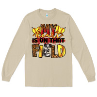 Mushroom softball my heart is on that field Long Sleeve Tee - RanaPortraitStore