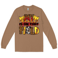 Toasted Coconut softball my heart is on that field Long Sleeve Tee - RanaPortraitStore