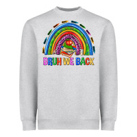 Heather Grey bruh we back Heavyweight Sweatshirt - NancyCooperArtShop