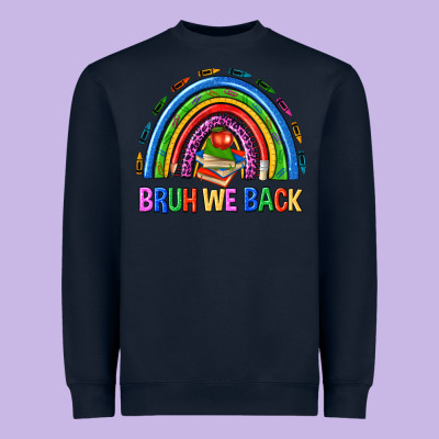 Bruh We Back Heavyweight Sweatshirt Designed By Nancycooperartshop