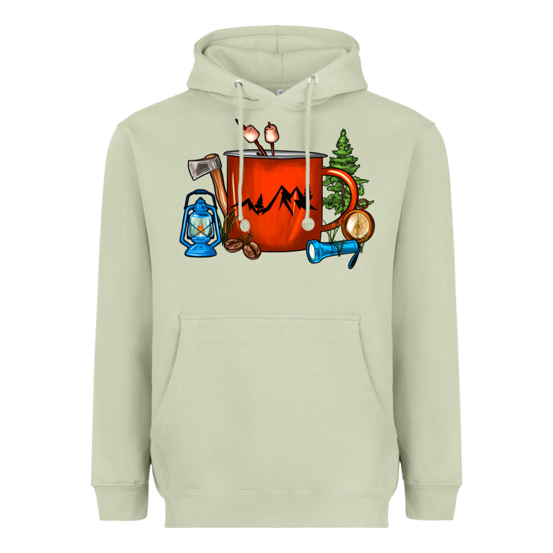 Camper Coffee Cup Heavyweight Hoodie by FaDigitalArtStudio | Teevron
