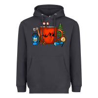 Smoke Camper Coffee Cup Heavyweight Hoodie - FaDigitalArtStudio