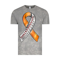 Cloud Rock Kidney Cancer Ribbon Baseball Vintage Tee - BundleAndBundleShop