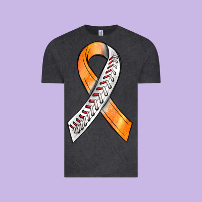 Kidney Cancer Ribbon Baseball Vintage Tee Designed By Bundleandbundleshop