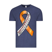 Vintage Denim Kidney Cancer Ribbon Baseball Vintage Tee - BundleAndBundleShop