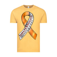 Vintage Mustard Kidney Cancer Ribbon Baseball Vintage Tee - BundleAndBundleShop