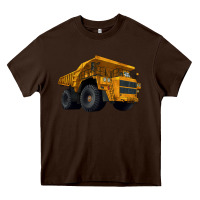 Chocolate Brown Dump Truck Heavy Core Tee - LillyAllenDesigns