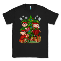 Black Mimi Elf, Mama Elf, Child Elf Christmas Classic Tee - BundleAndBundleShop