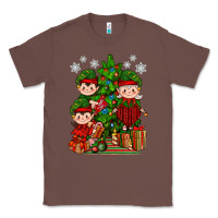 Chestnut Mimi Elf, Mama Elf, Child Elf Christmas Classic Tee - BundleAndBundleShop