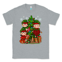 Heather Grey Mimi Elf, Mama Elf, Child Elf Christmas Classic Tee - BundleAndBundleShop