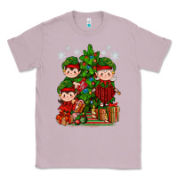 Lilac Mimi Elf, Mama Elf, Child Elf Christmas Classic Tee - BundleAndBundleShop