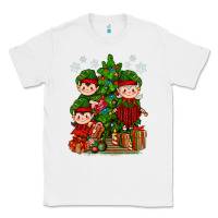 White Mimi Elf, Mama Elf, Child Elf Christmas Classic Tee - BundleAndBundleShop