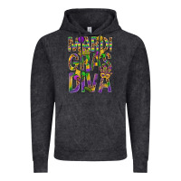 Vintage Black Mardi Gras diva Vintage Hoodie - BundleAndBundleShop