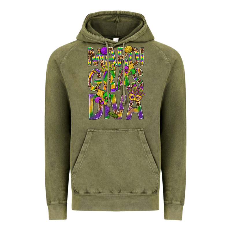 Mardi Gras Diva Vintage Hoodie by BundleAndBundleShop | Teevron