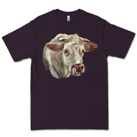 Plum Charolais Cattle Face Premium Tee - LillyAllenDesigns